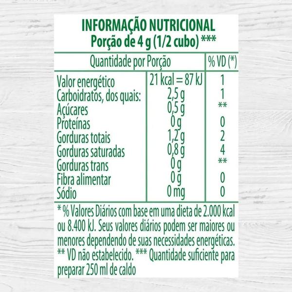 Imagem de KIt 10 Caldo Knorr Zero Sal Legumes 48g cada Total 480g