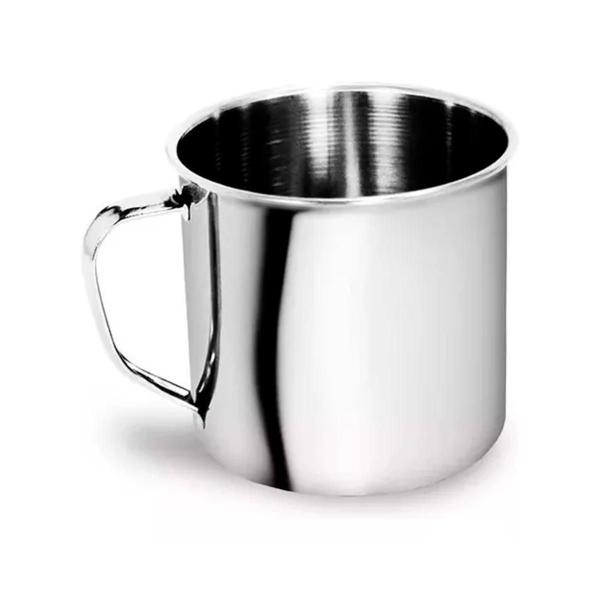 Imagem de Kit 10 Caneca Inox Pequena N.07 200Ml Café Leite Servir Luxo