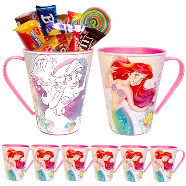 Imagem de Kit 10 Caneca para Doces Lembranças de Festa Ariel Pequena Sereia