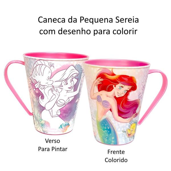 Imagem de Kit 10 Caneca para Doces Lembranças de Festa Ariel Pequena Sereia