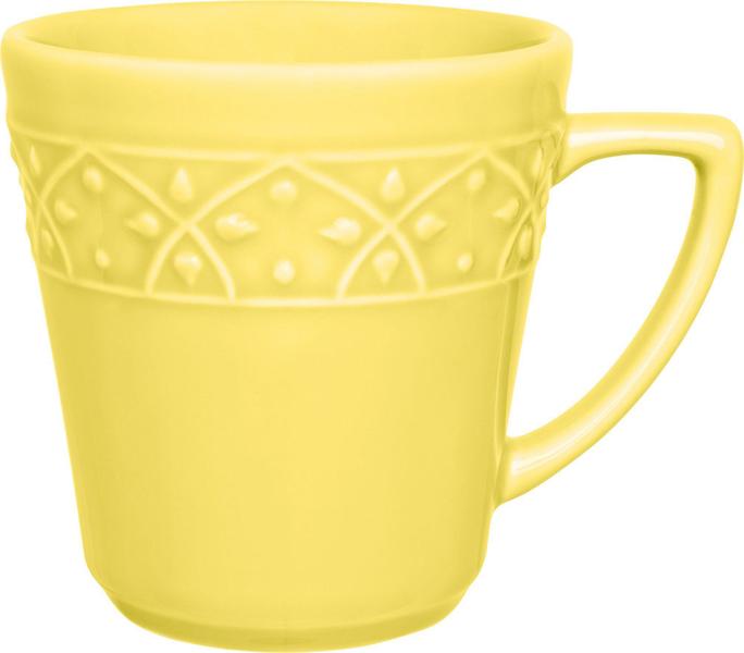 Imagem de Kit 10 Canecas Amarelo Mendi Sicilia Oxford Cerâmica 360ml