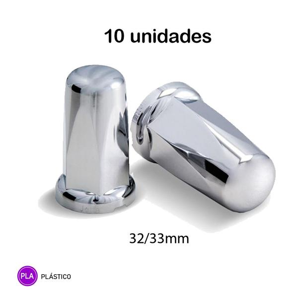 Kit 10 Capa Porca Cromada Belga - 32 e 33mm - TWT Imagem de Kit 10 Capa Porca Cromada Belga - 32 e 33mm