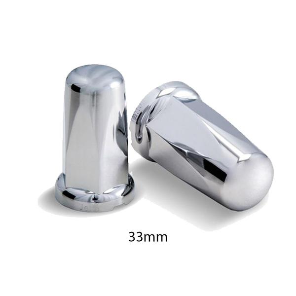 Kit 10 Capa Porca Cromada Belga - 33mm - TWT Imagem de Kit 10 Capa Porca Cromada Belga - 33mm