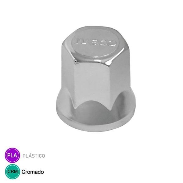 Kit 10 Capa Porca Cromada Com Logo IV - 32mm - TWT Imagem de Kit 10 Capa Porca Cromada Com Logo IV - 32mm