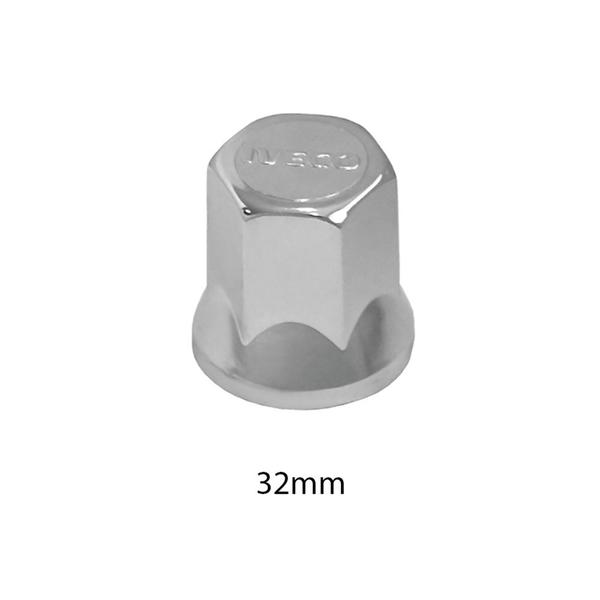Kit 10 Capa Porca Cromada Com Logo IV - 32mm - TWT Imagem de Kit 10 Capa Porca Cromada Com Logo IV - 32mm