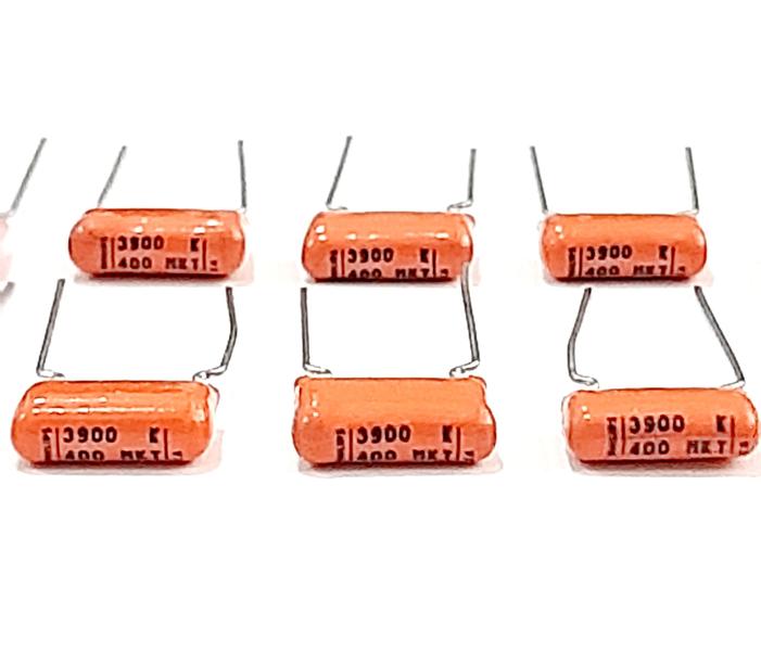 Kit 10 Capacitor Poliester 3,9nf 3900uf 400v - Philips Imagem de Kit 10 Capacitor Poliester 3,9nf 3900uf 400v - Philips