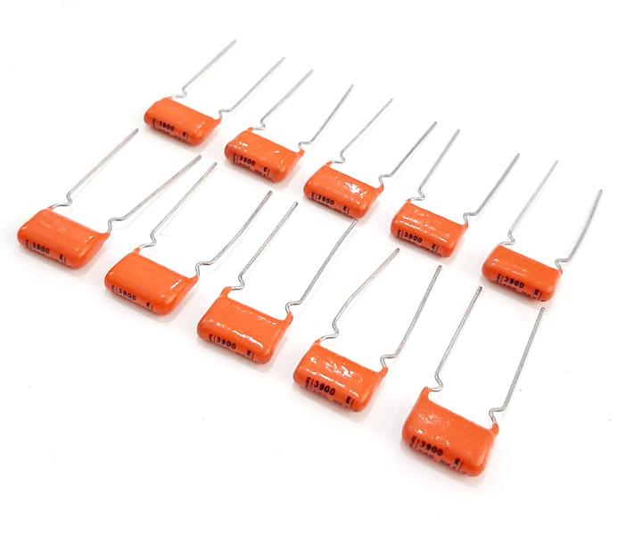 Kit 10 Capacitor Poliester 3,9nf 3900uf 400v - Philips Imagem de Kit 10 Capacitor Poliester 3,9nf 3900uf 400v - Philips