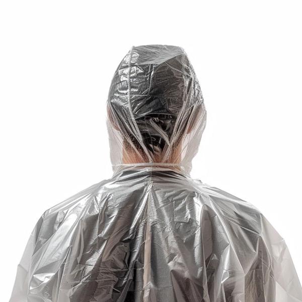 Imagem de Kit 10 Capas De Chuva Descartável Transparente Unisex