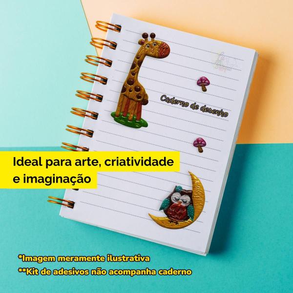 Imagem de Kit 10 Cartelas de Adesivos Infantis Animais Sortidos 3D