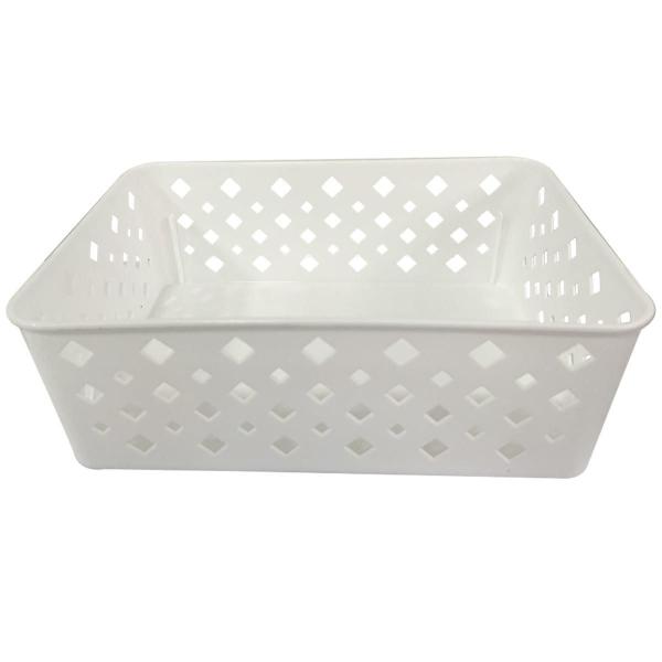 Imagem de Kit 10 Cestos Multiuso Organizador Decorativo Premium Branco