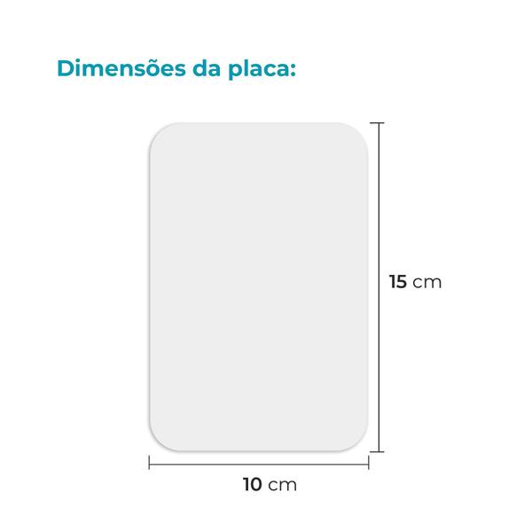 Imagem de Kit 10 Chapas De Metal Para Sublimação 10X15Cm - Branco