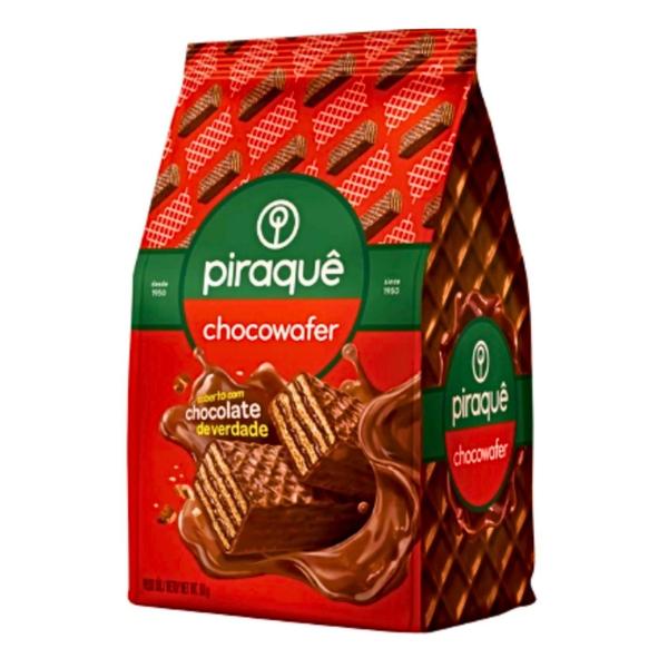 Imagem de Kit 10 Choco Wafer Bis PIRAQUÊ 63G Cada