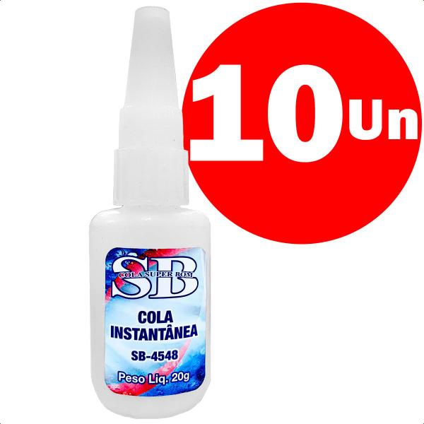 Imagem de Kit 10 Cola Super Bom Ultra Mais Forte Instantânea 20g