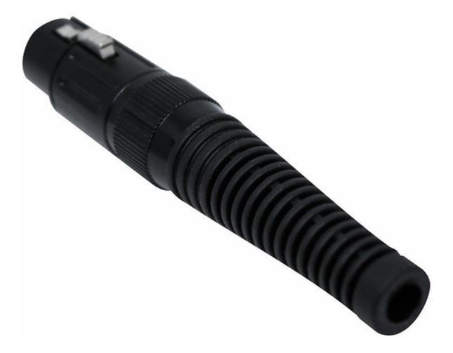 Imagem de Kit 10 Conector Xlr Canon Femea Preto Q-11 Bk Csr