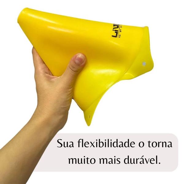 Imagem de Kit 10 Cones de Agilidade 18 Cm Amarelo + Escada de Agilidade Treino Funcional 8 M  Liveup Sports 