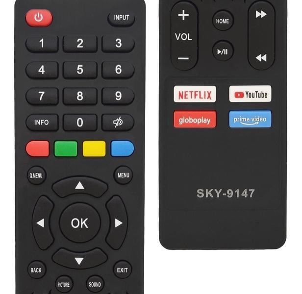 Imagem de Kit 10 Controle Compatível Multilaser Smart Tv Tl012 Tl035