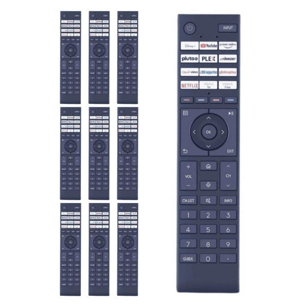 Imagem de Kit 10 Controle Remoto Para Toshiba Smart TV CT95043 CT95051