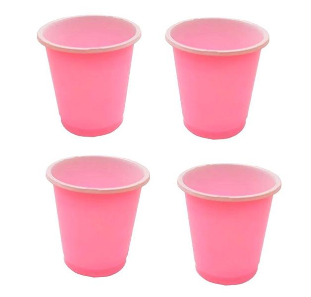 Imagem de Kit 10 Copo Americano 30ml Rosa Pink  pq bebida Gin Whisky