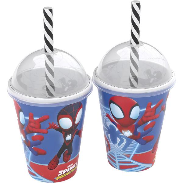 Imagem de Kit 10 Copos 280ml Homem Aranha Spidey Lembrança Aniversário