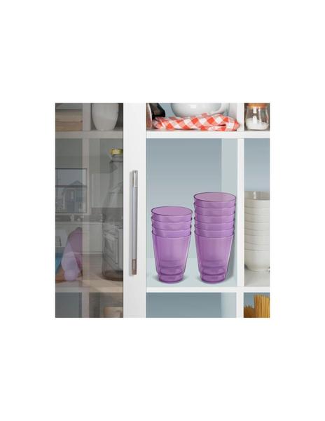 Imagem de Kit 10 Copos Plasticos 300 ml reutilizável lilas