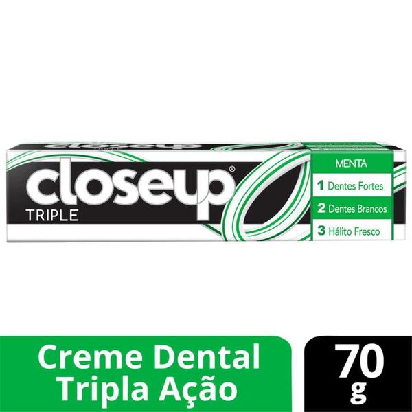 Imagem de Kit 10 Creme Dental Close Up Triple Menta 70g