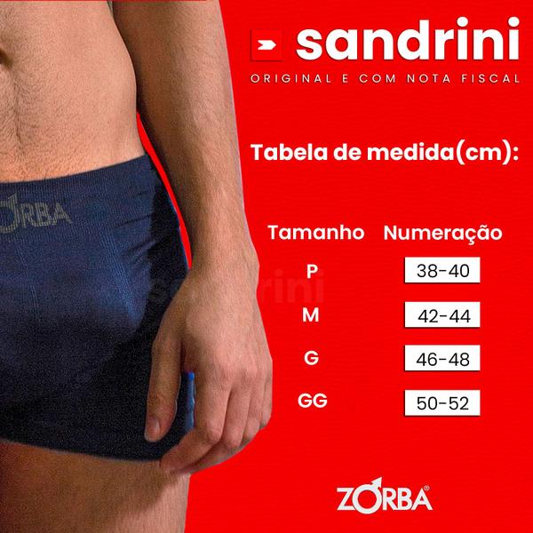 Imagem de Kit 10 Cuecas Zorba Algodão Boxer sem costura Cotton Adulto