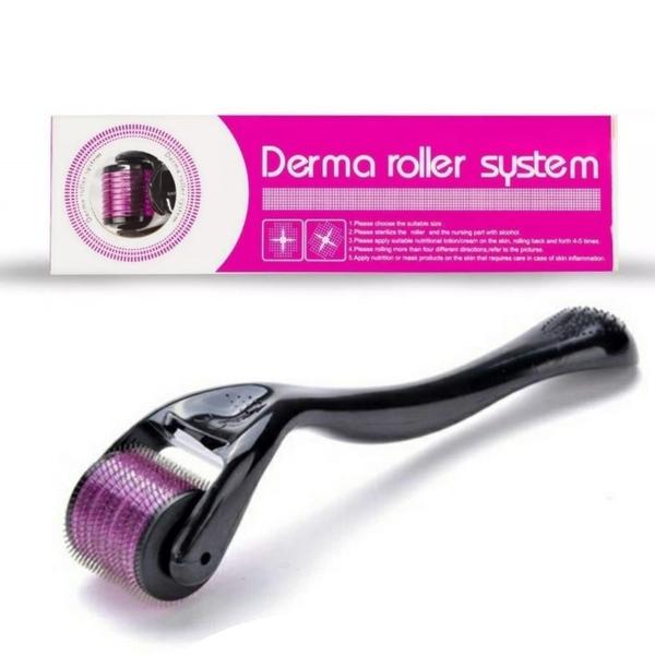 Imagem de Kit 10 Dermaroller DRS 540 Limpador de Pele Micro Agulhas Preto