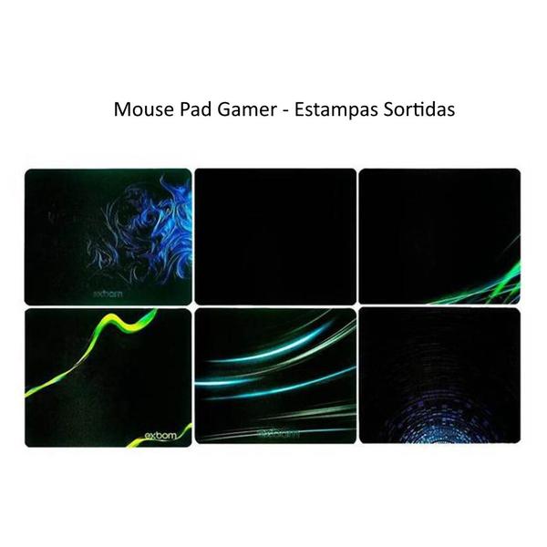 Imagem de Kit 10 Descansos para Mouse Preto Mouse PAD de Espuma Atacado Exbom