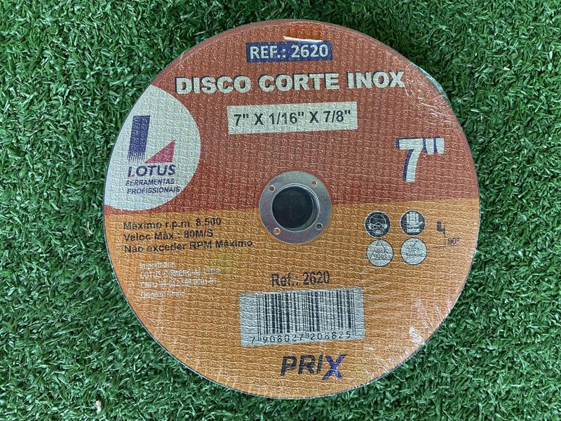 Imagem de Kit 10 Discos Corte De Inox 7   Polegadas X 1/16  X 7/8  