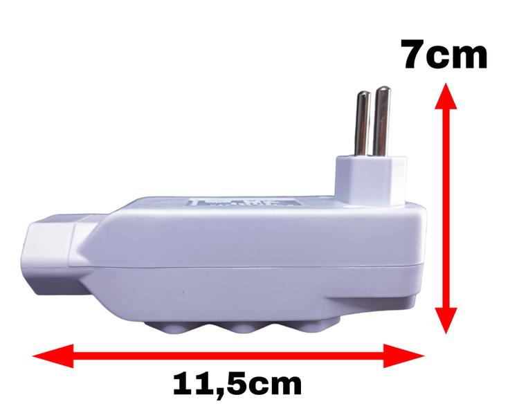 Imagem de Kit 10 Dispositivo Tomada Contra Surtos Elétricos E Raios Bivolt