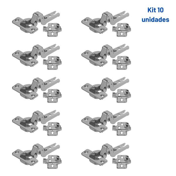 Imagem de Kit 10 Dobradiças 35 Stand. super alta 100 91M2750 - Blum