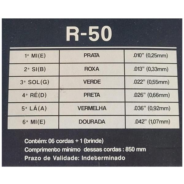 Kit 10 Encordoamento Violão Aço Bronze 85/15 .010 R50 Rouxinol Imagem de Kit 10 Encordoamento Violão Aço Bronze 85/15 .010 R50 Rouxinol