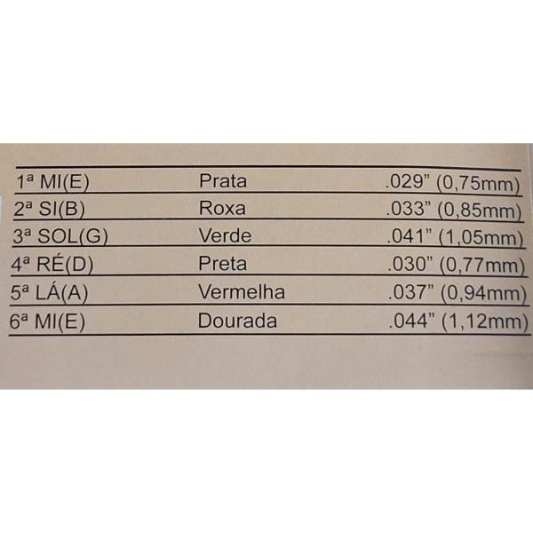 Imagem de Kit 10 Encordoamento Violão Nylon Rouxinol Tensão Alta R57