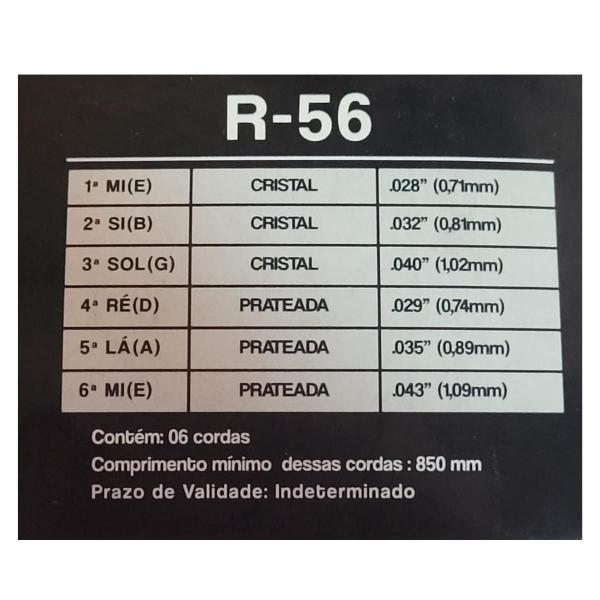 Imagem de Kit 10 Encordoamento Violão Nylon Tensão Média R56 Rouxinol