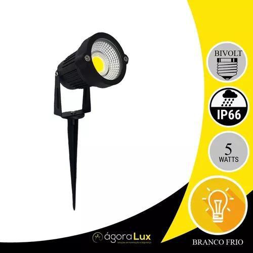 Imagem de Kit 10 Espeto De Jardim Luz Fria 6000k Ip66 bivolt 110/220V a Prova de água Decoração de Jardim Quintal Área Externa