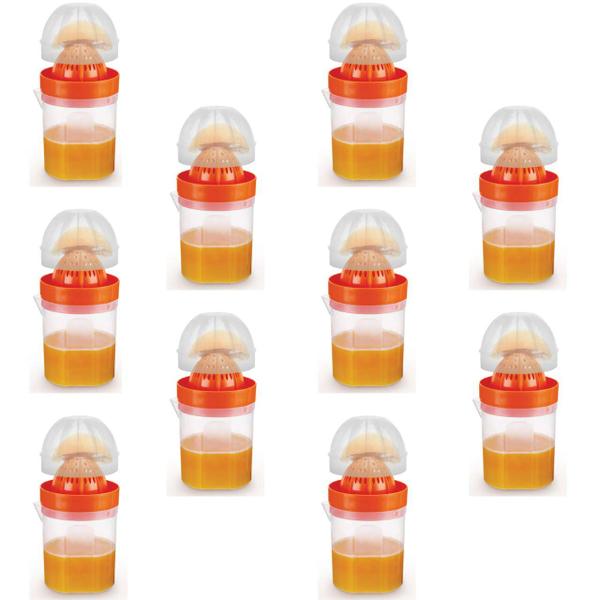 Imagem de Kit 10 Espremedores De Laranja Portátil 510ml C/Tampa-Nitron