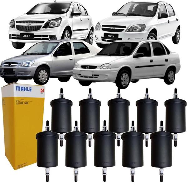 Kit 10 Filtros de Combustível Linha Chevrolet Gm Mahle Imagem de Kit 10 Filtros de Combustível Linha Chevrolet Gm Mahle