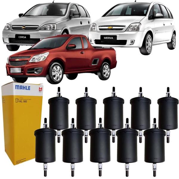 Kit 10 Filtros de Combustível Linha Chevrolet Gm Mahle Imagem de Kit 10 Filtros de Combustível Linha Chevrolet Gm Mahle