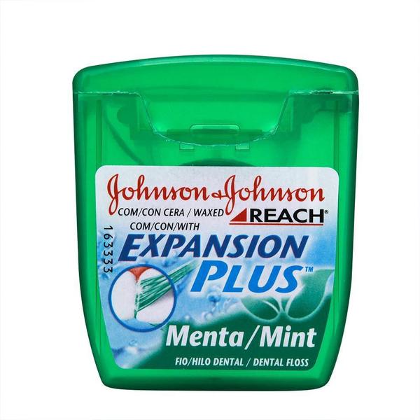 Imagem de Kit 10 Fio Dental Reach Expansion Plus Menta Johnson's 50m