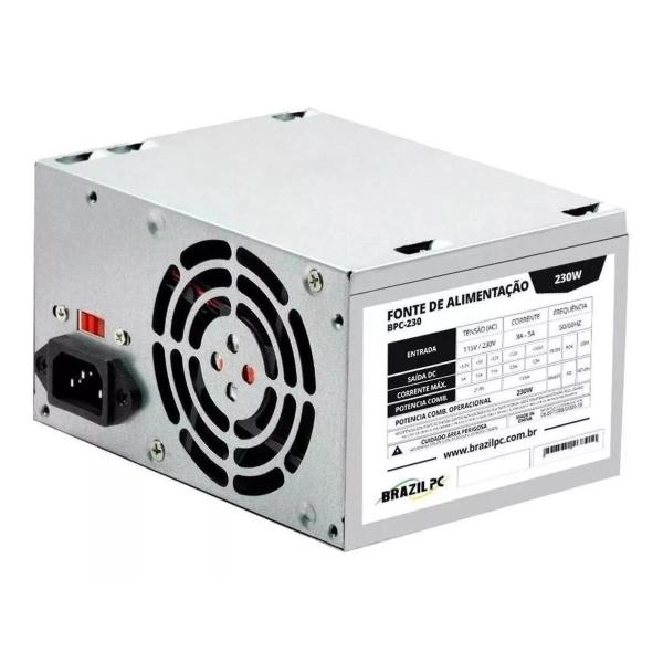 Imagem de Kit 10 Fonte De Alimentação Pc 230w Prata 115v/230v Bpc-230