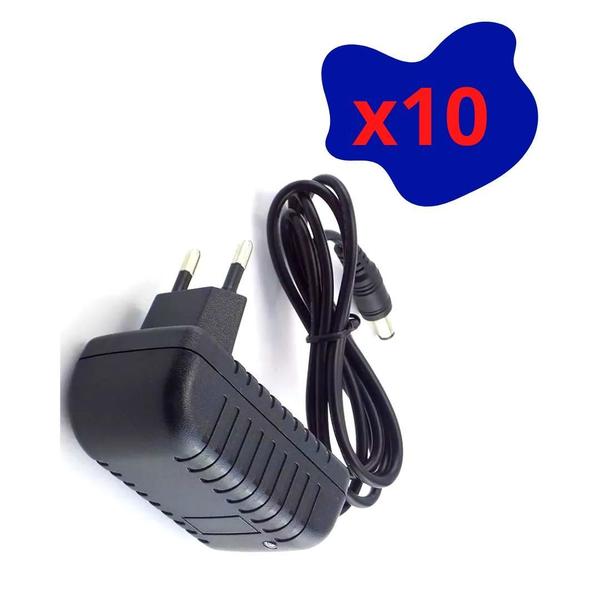 Imagem de Kit 10 Fontes Alimentação Plástica 12V-2A Bivolt- 10Un