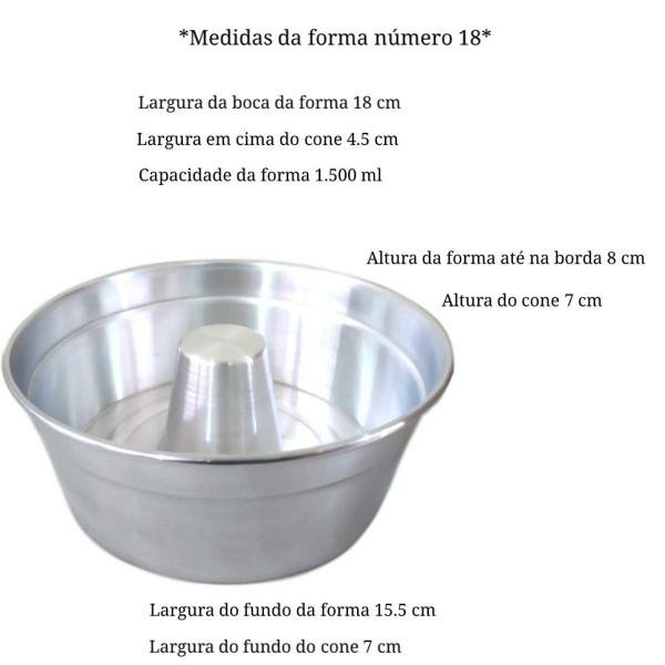 Kit 10 Forma Para Bolo Pudim Redonda Com Furo Nº 18 - DI ALUMINIO Imagem de Kit 10 Forma Para Bolo Pudim Redonda Com Furo Nº 18
