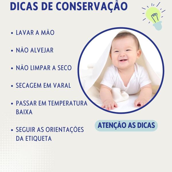 Imagem de Kit 10 Fraldas De Pano Luxo com Bainha Branca Tecido 100% Algodão