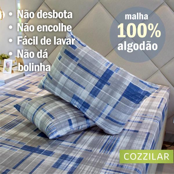 Imagem de Kit 10 Fronha Avulsa Malha Estampada 100% Algodão Com Zíper