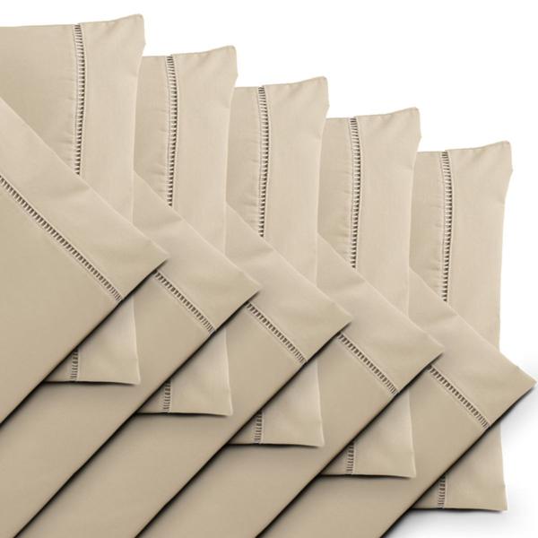 Kit 10 Fronhas ( 5 Pares ) Percal 200 Fios Ponto Palito 100 Algodão - LuxBella Imagem de Kit 10 Fronhas ( 5 Pares ) Percal 200 Fios Ponto Palito 100 Algodão