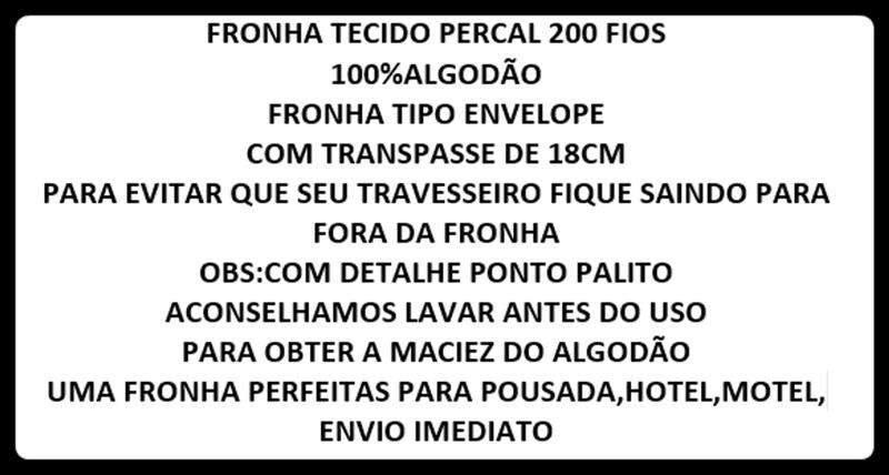 Imagem de Kit 10 Fronhas Palha Percal 200 Fios 100% algodão