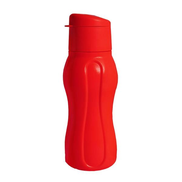 Imagem de Kit 10 Garrafa Squeeze Garrafinha de Água 400ml Plástica Academia Livre de BPA Estilo Tupperware ECO