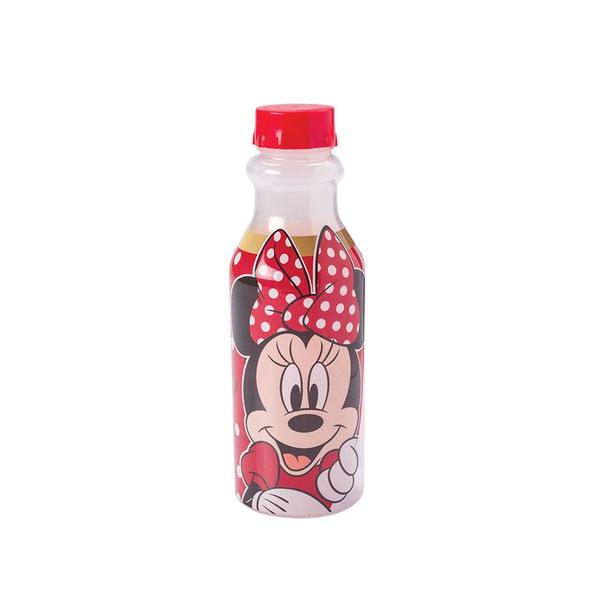 Imagem de Kit 10 Garrafinha de Água Infantil 500 ML Minnie vermelha Escolar Plasútil