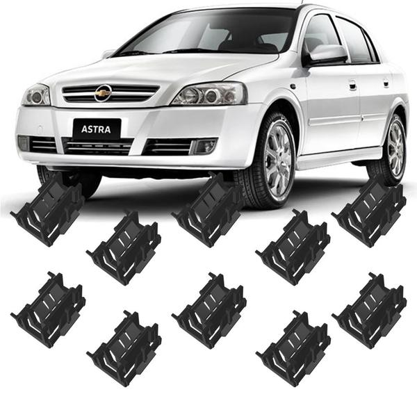 Imagem de Kit 10 Grampos Presilhas Para Friso De Teto Astra Sedan 99 2000 2001 2002 2003 2004 2005 2006 2007 2008 2009 2010 2011