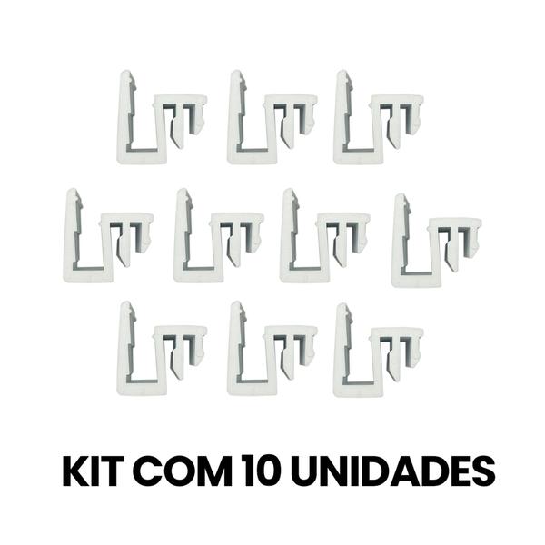 Imagem de Kit 10 Guias Deslizante Para Trilho De Porta Box De Vidro